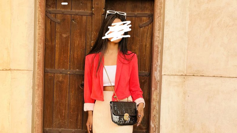 Pink Crop Blazer