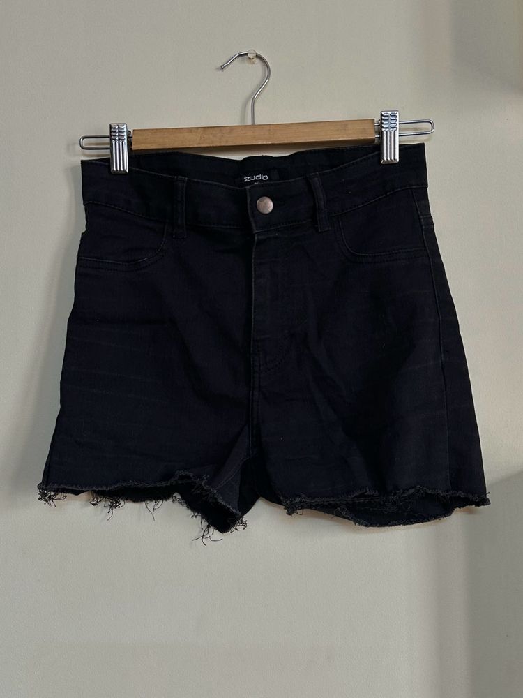 Zudio Black Shorts