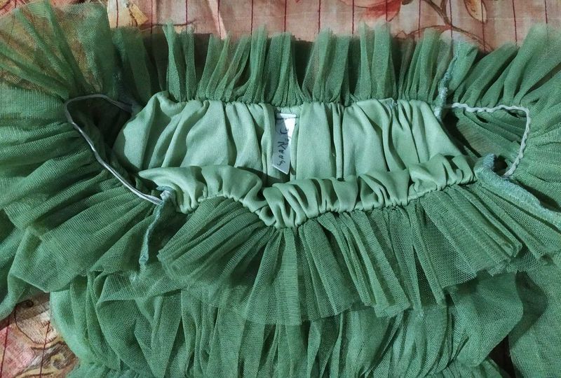 Green Tiered Ruffle top
