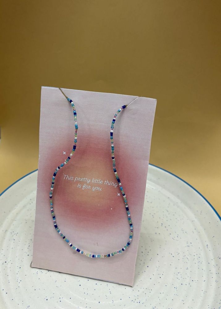 Blue Lagoon Beads Necklace