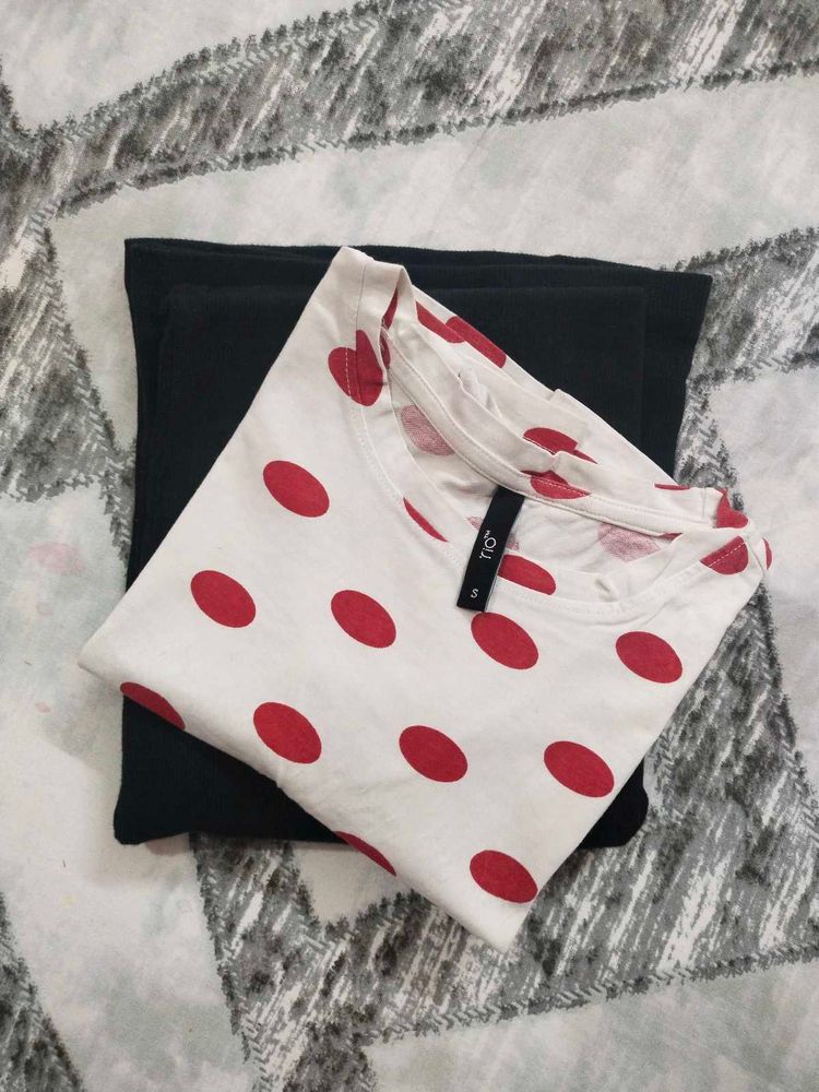 Polka Dot T-Shirt &amp; Dress