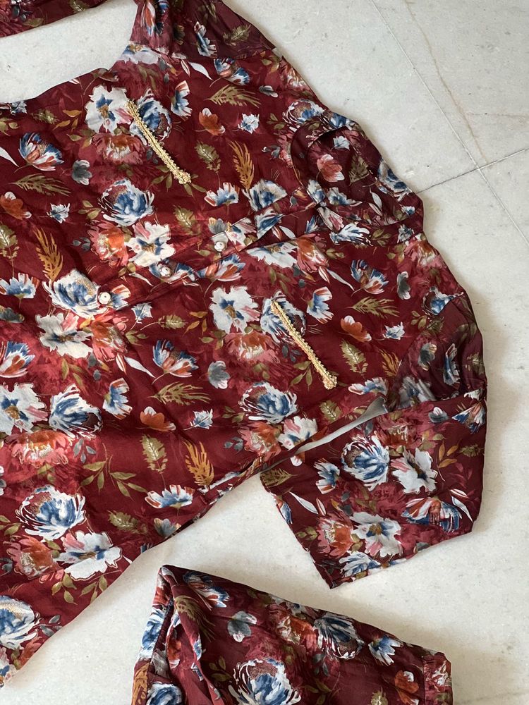 Floral Print Suit Set❤️