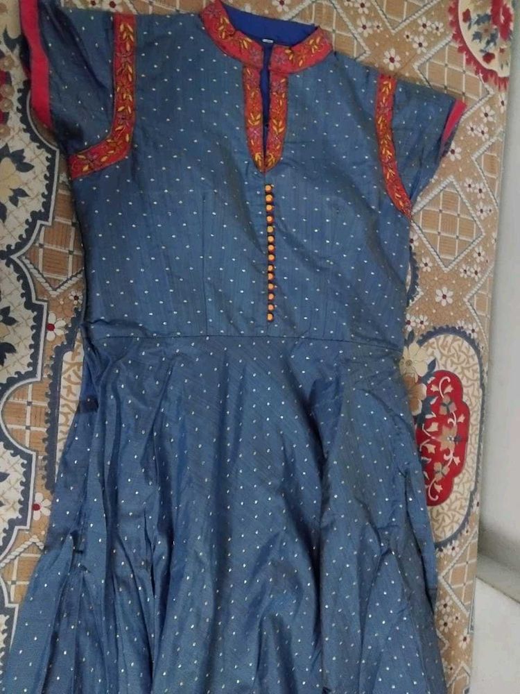 Stylish Blue Anarkali Dress