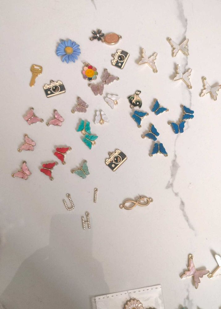 mix  necklace/bracelet  Charms 37 piece