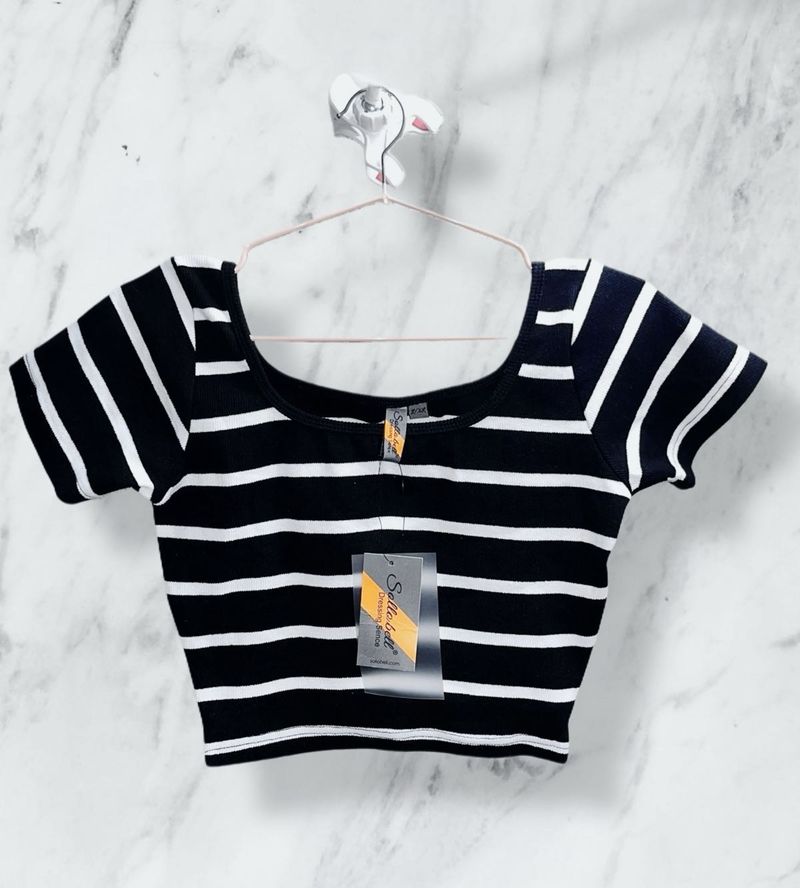 Striped Crop Top