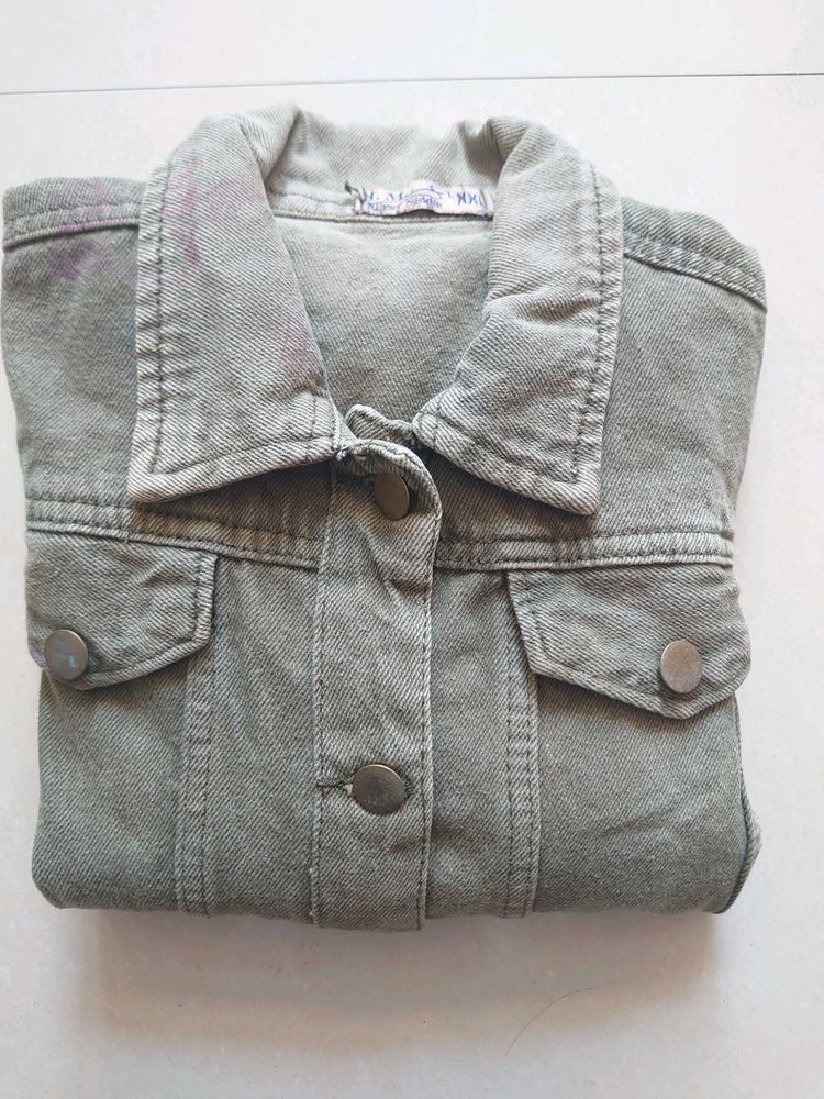 Vintage Denim Jacket (Size-XXS)