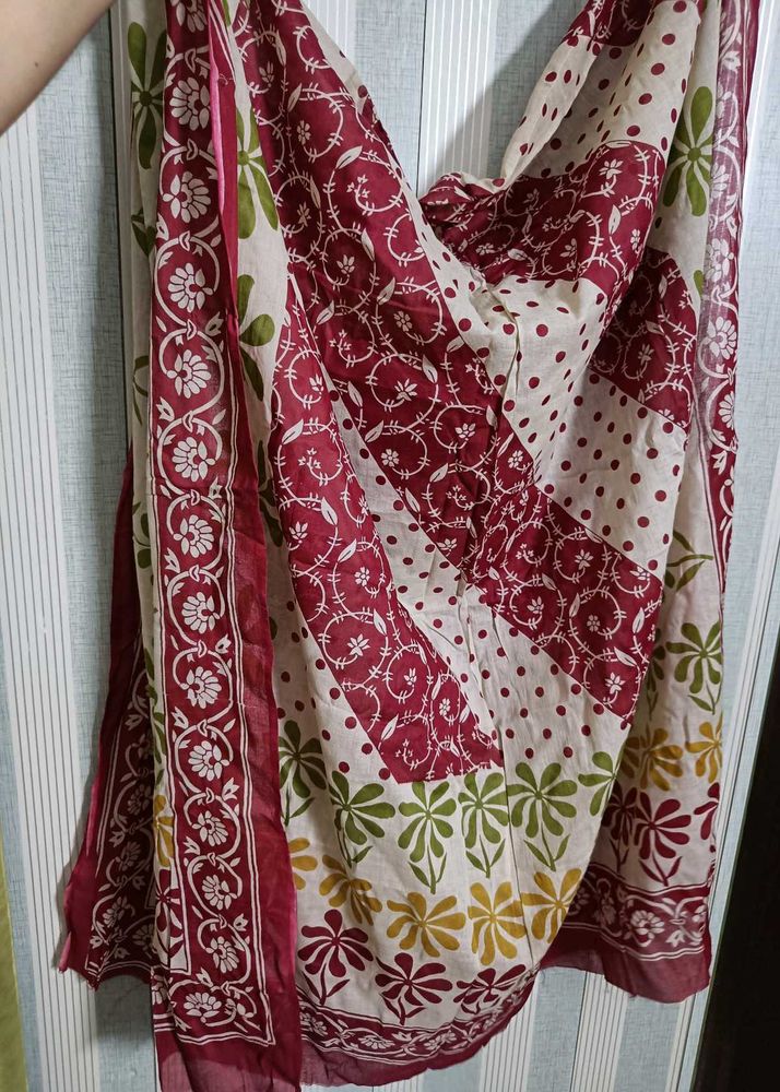 Multicolour Cotton Dupatta