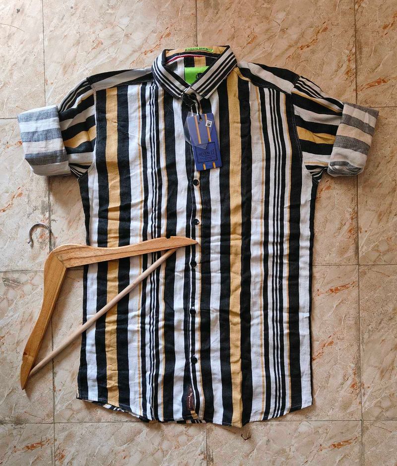 Seven 11 Striped Shirt - Size 38