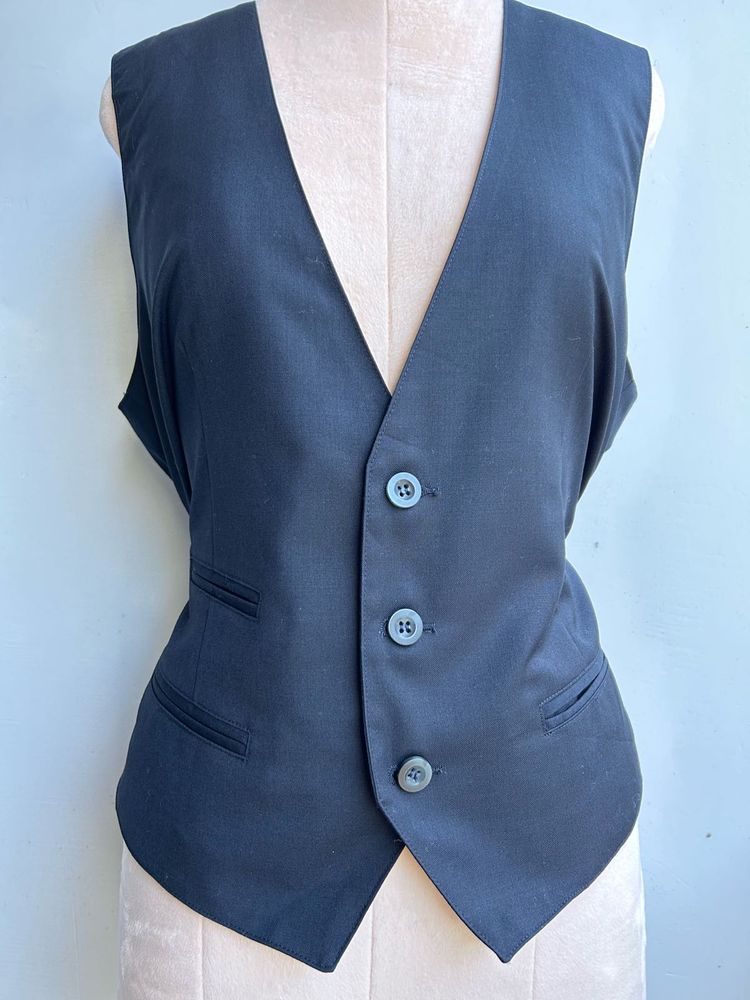 Classic navy blue waistcoat