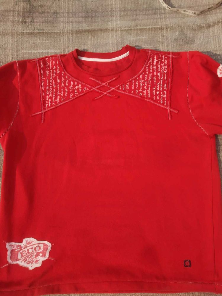 Red Graphic sweat Tee