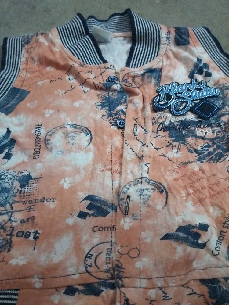 Unique Print Bomber Jacket