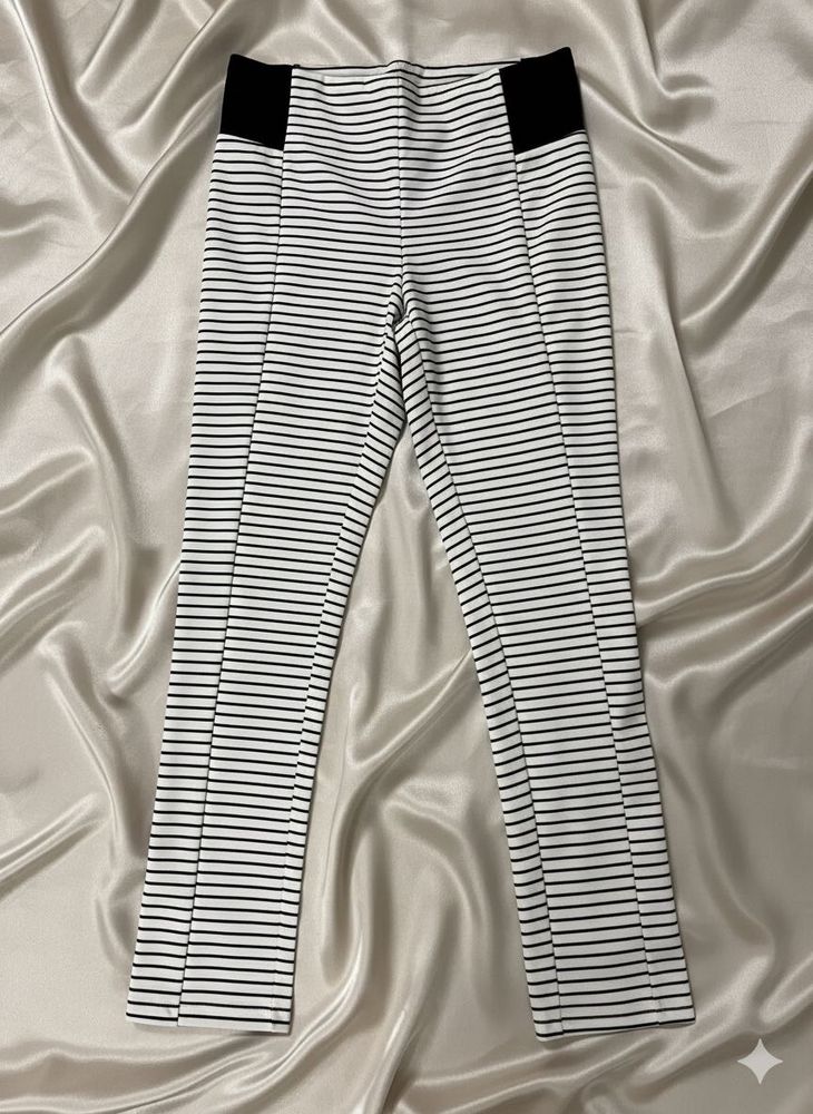 Striped Black &amp; White Pants