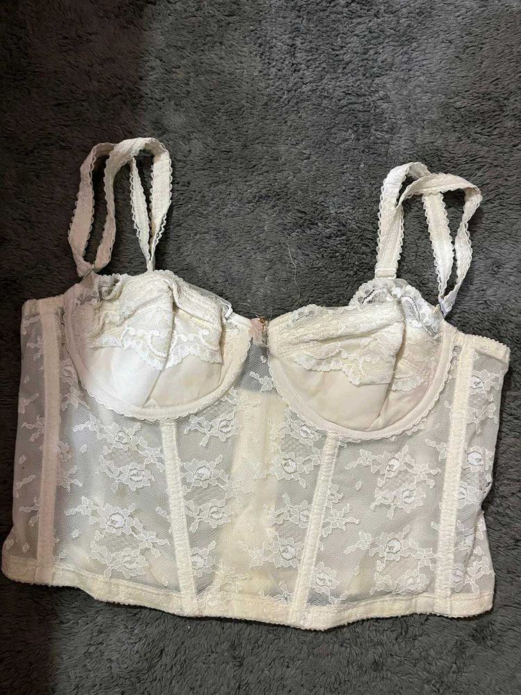 Imported White Corset Top