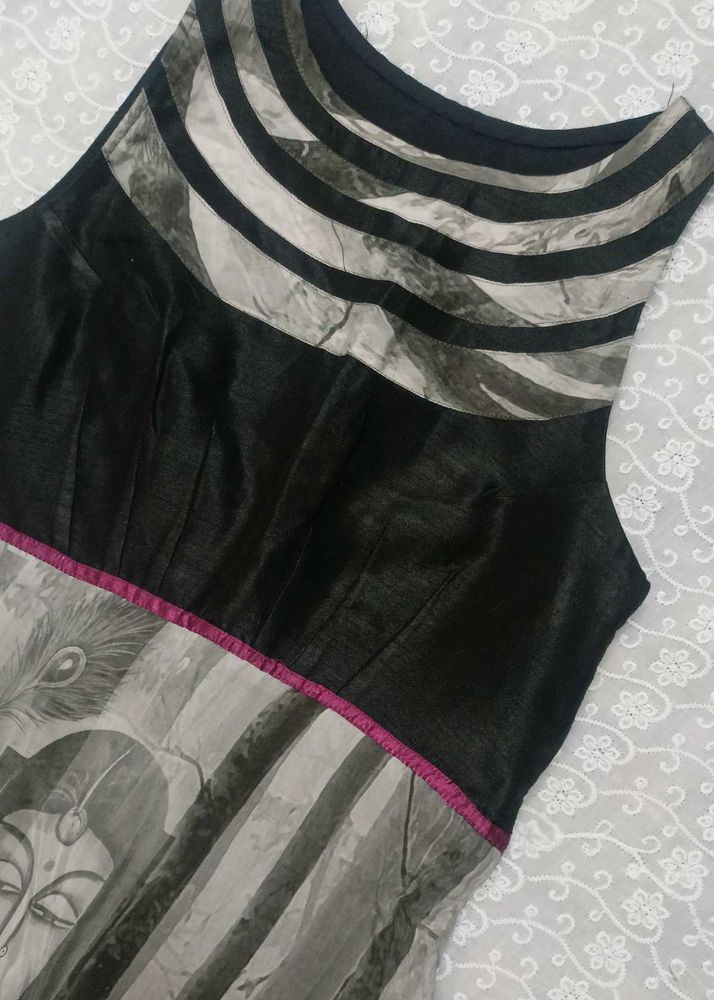 Printed Sleeveless Kurti