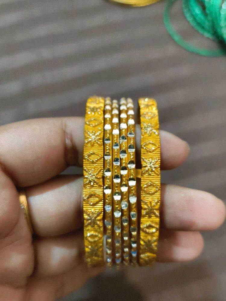 Golden Bangle Set