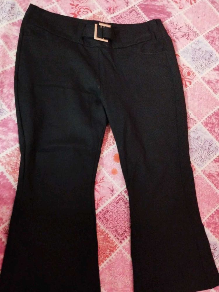 Black Flared Pants