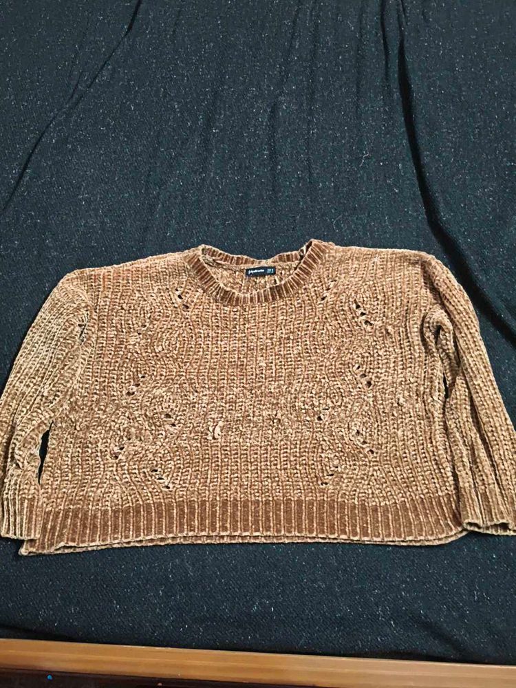 Brown Knit Sweater