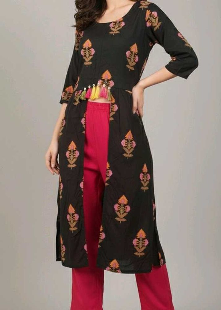 Stylish Printed Kurta with pant (women's)