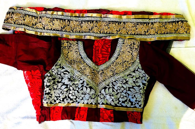 GRAND NET-EMBROIDARY TOP