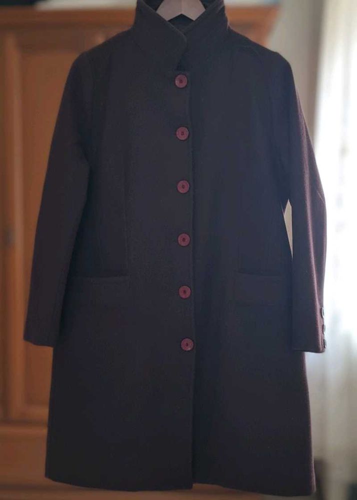 Elegant Burgundy Coat (Size-L)