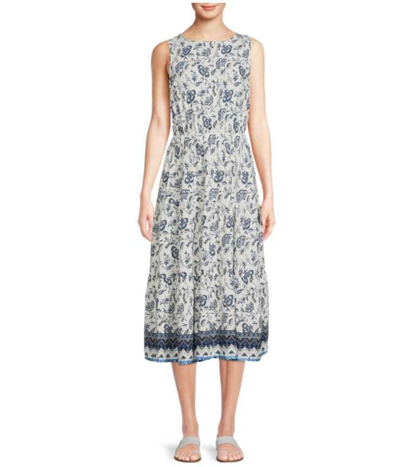 (XS/S/M) BEACH WAVY FROCK FLORAL