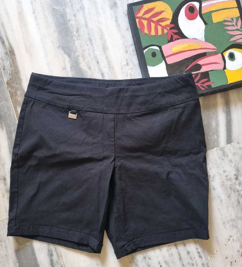 Black High Waist Shorts