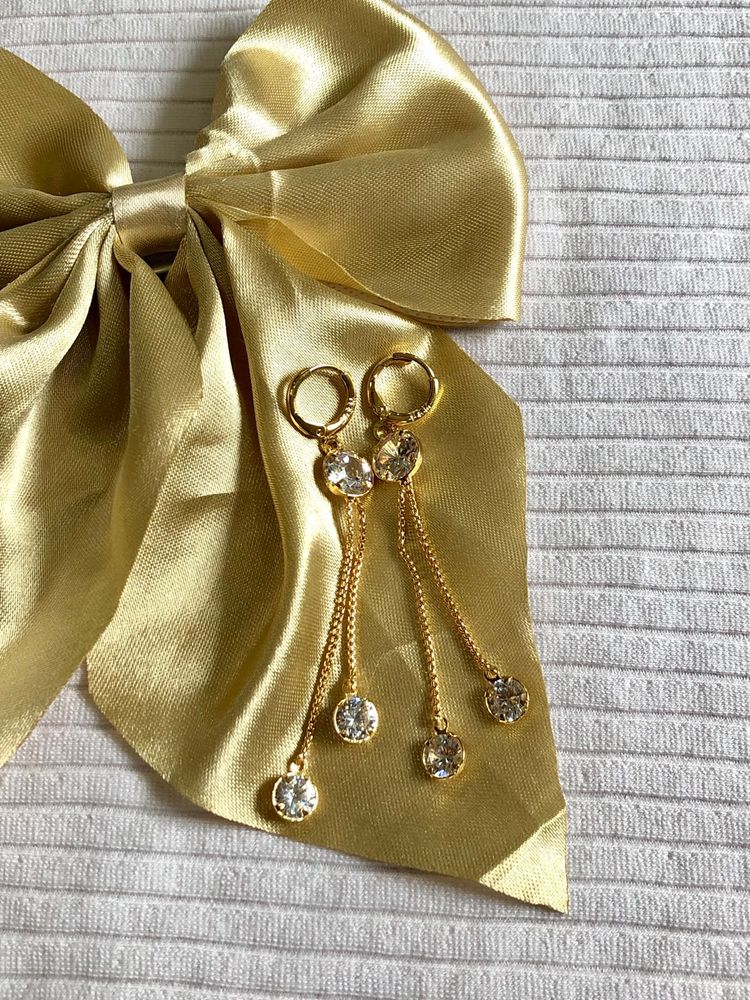 Gold Plated Dangle Earrings✨