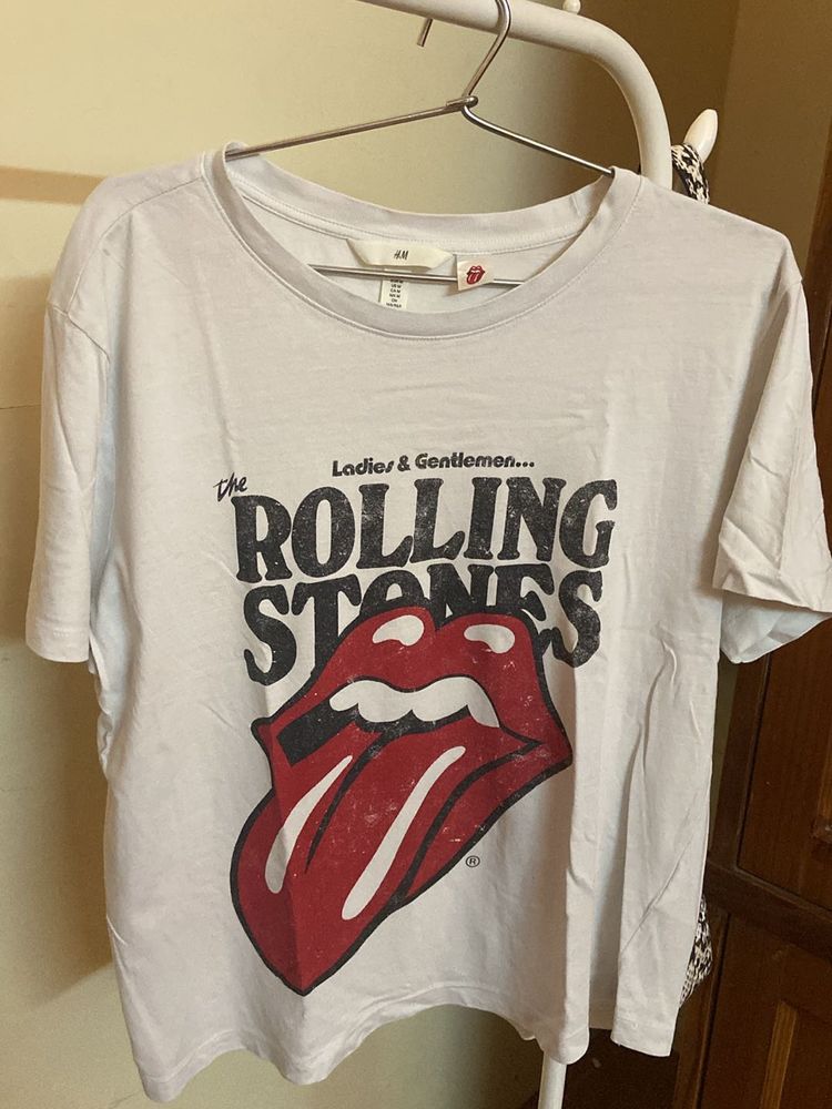 H&amp;m X Rolling Stone Collaboration Tshirt