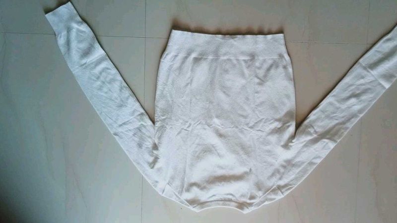 White Long Sleeve Top