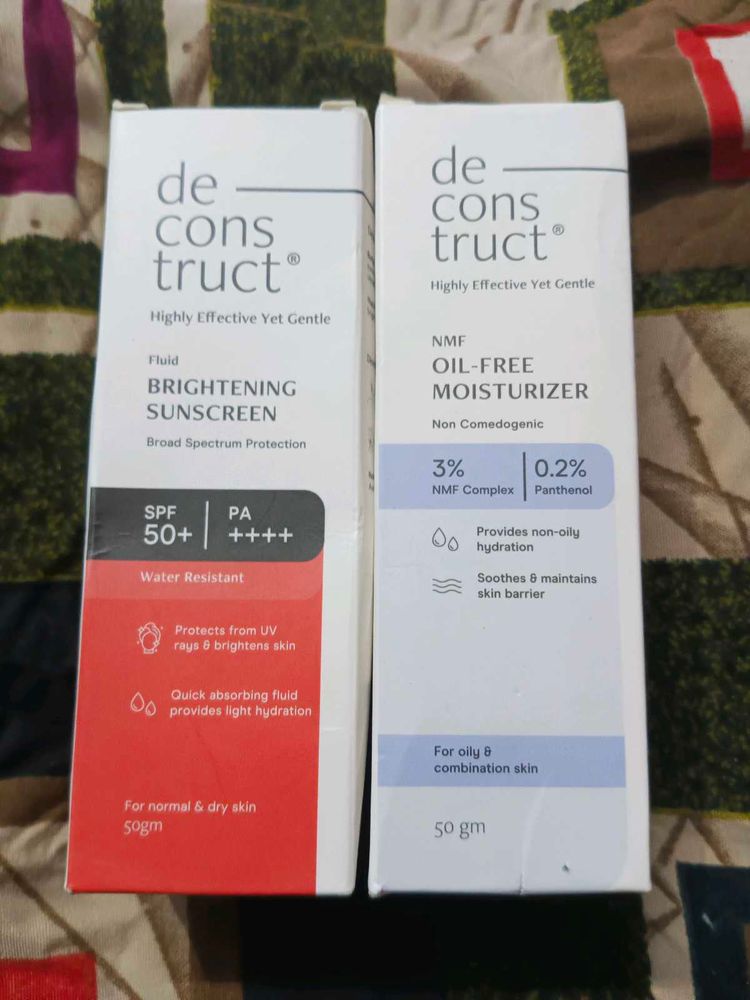 Deconstruct Sunscreen &amp; Moisturizer