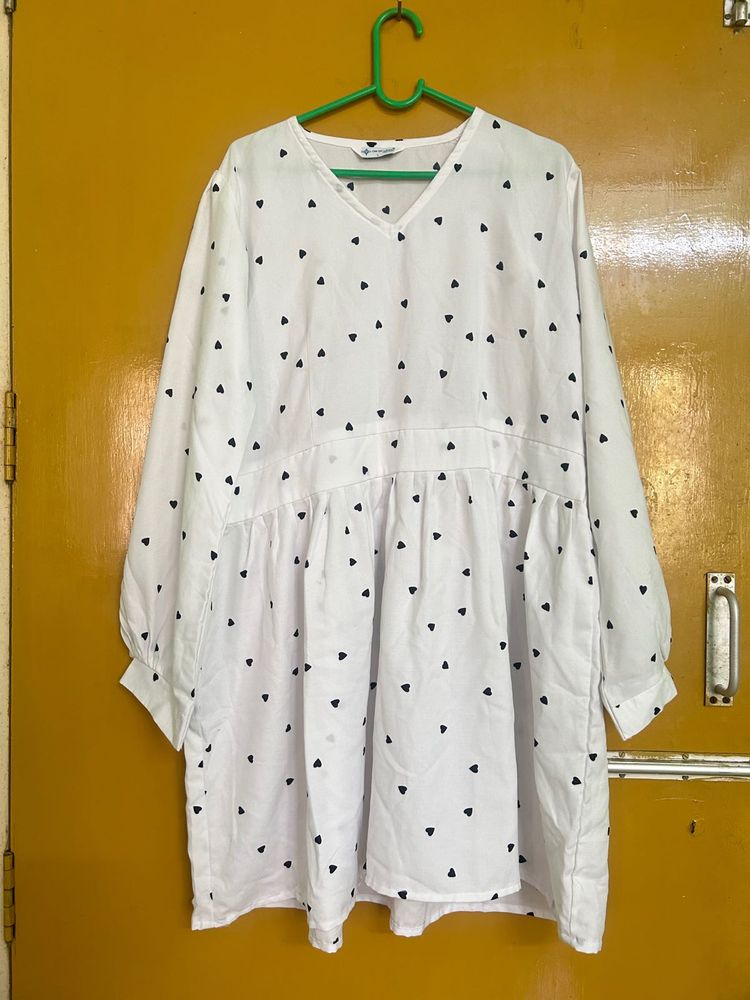 White Mini Dress New
