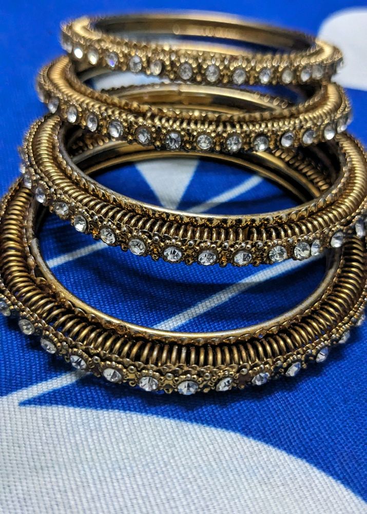 Bangles Gold Colour 4 Piece Set