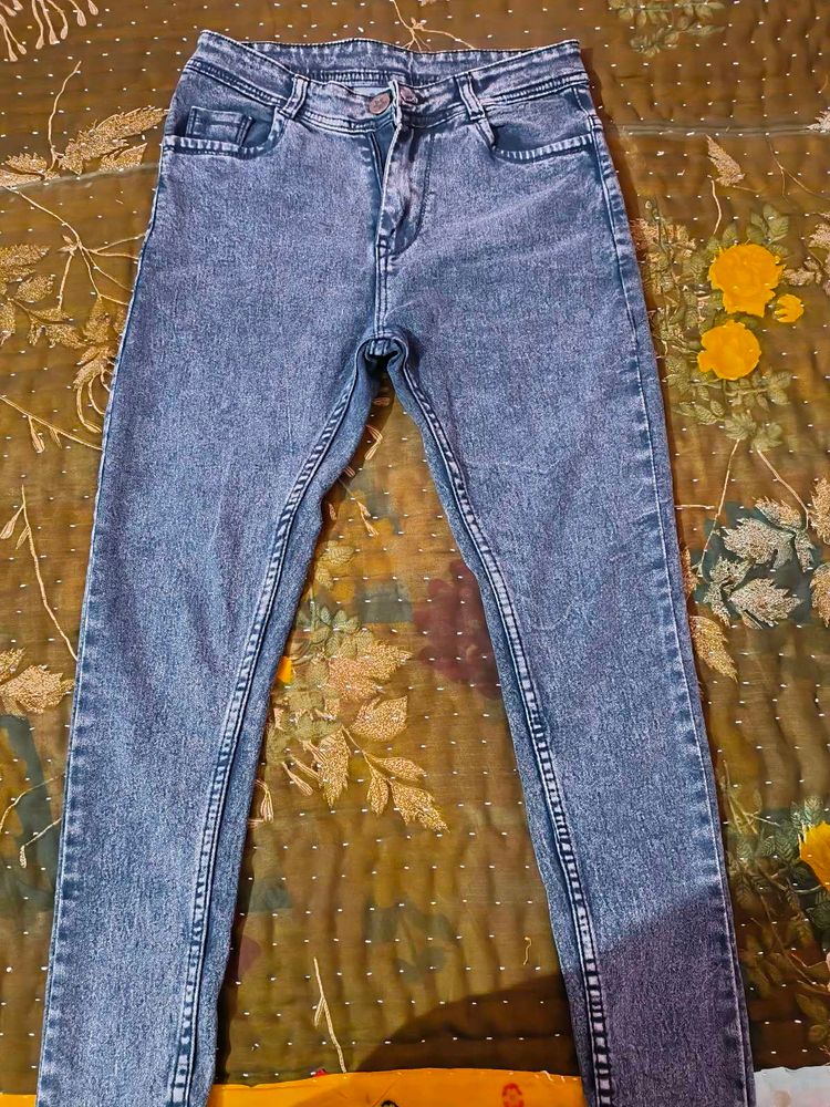 Acid Wash Denim Jeans
