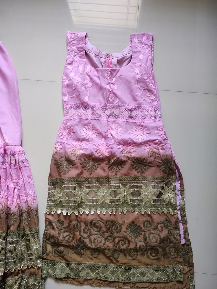 Pink Embroidered Salwar Kameez