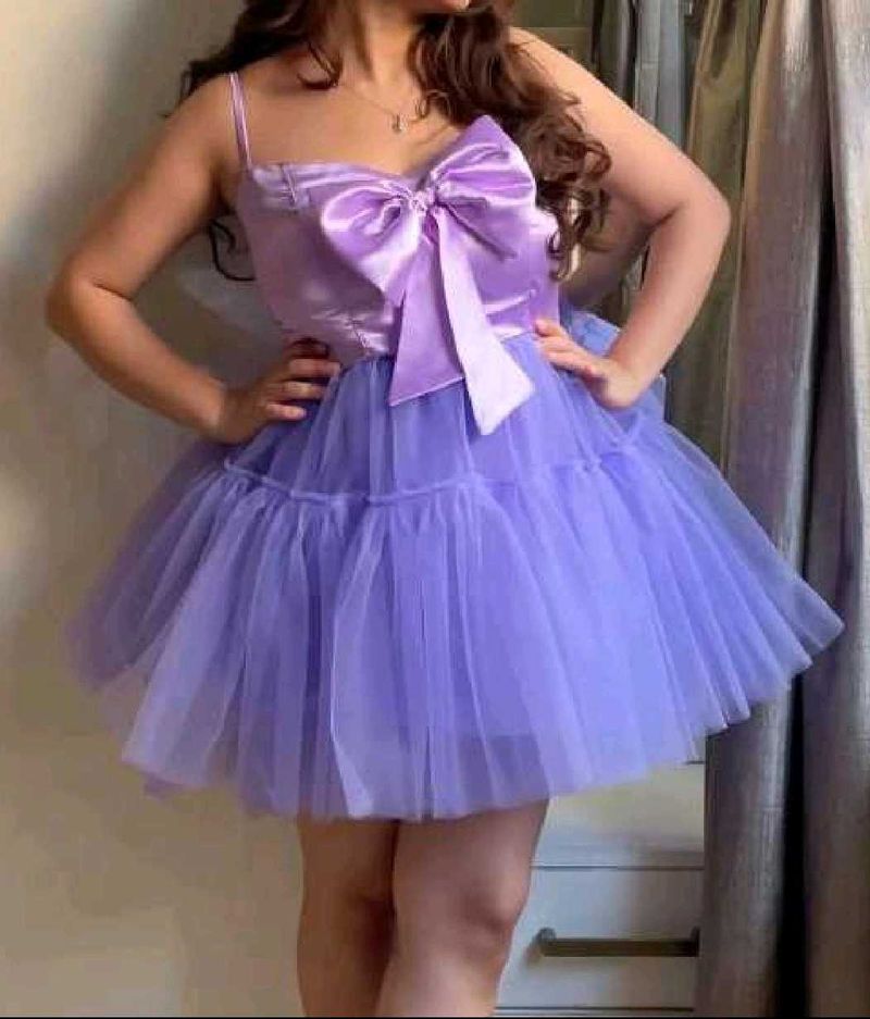 Lilac Tulle Party Dress