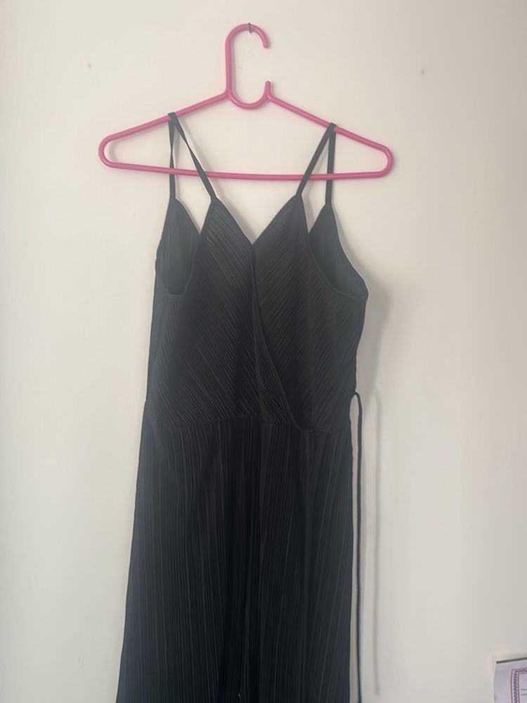 Black Hnm Slit Dress