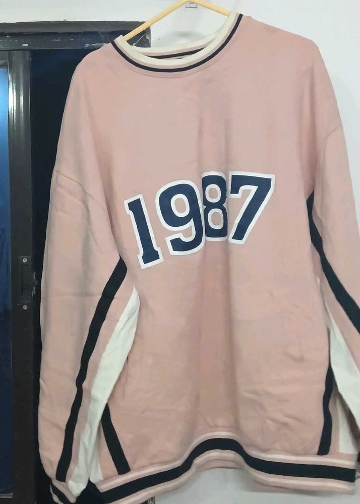 Pink Oversized Sweatshirt