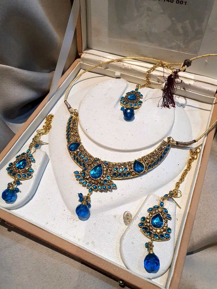 🔹️🔷️Navy Blue 4 Piece Jewellery Set🔷️🔹️
