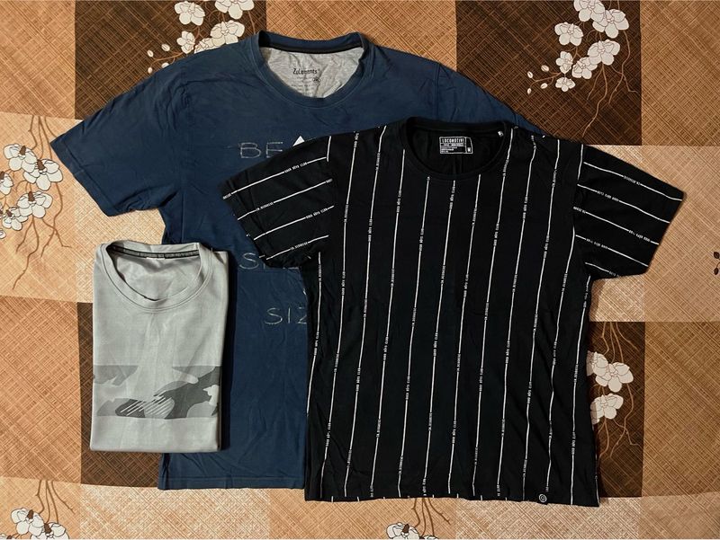 3 Tshirts Combo For Men (Like New)