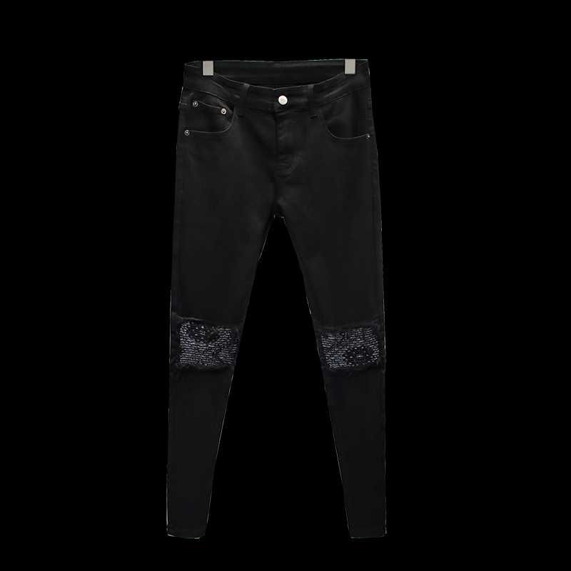 Black Distressed Jeans