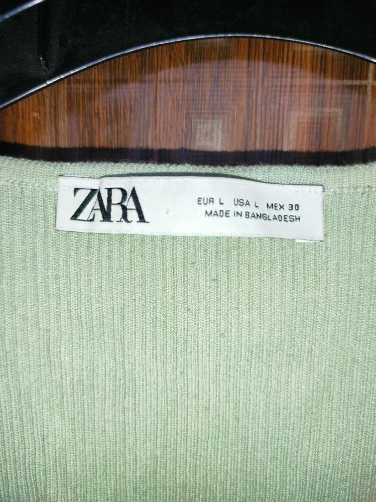 Zara Knit Bodysuit Top