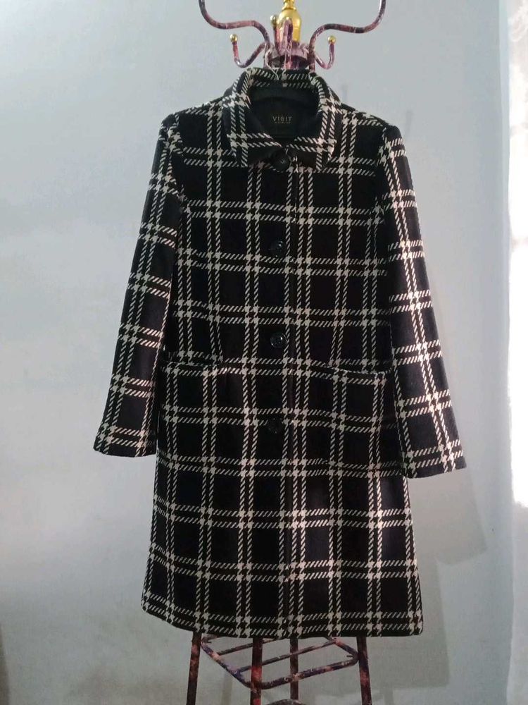 Plaid Coat - Stylish &amp; Warm