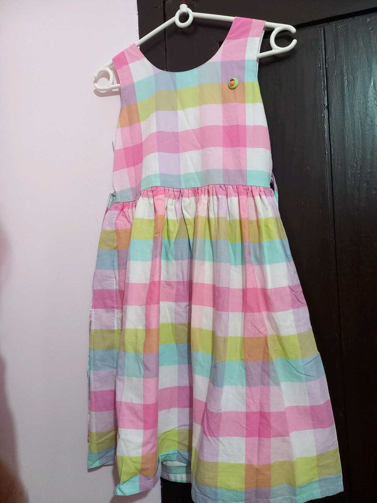 Colorful Plaid Dress