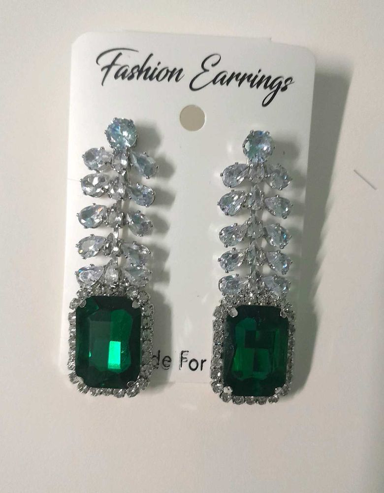 AD Emerald Drop Earrings