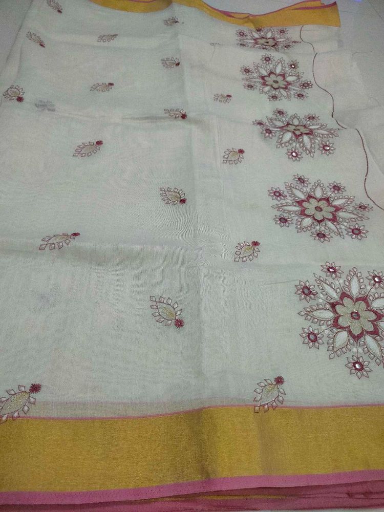 Embroidered Ethnic Saree