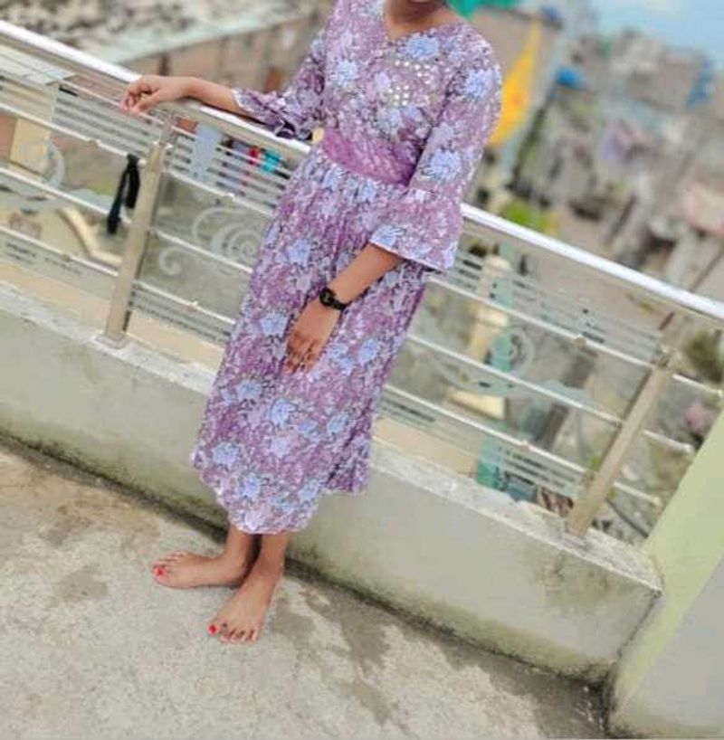 Floral Print Midi Dress