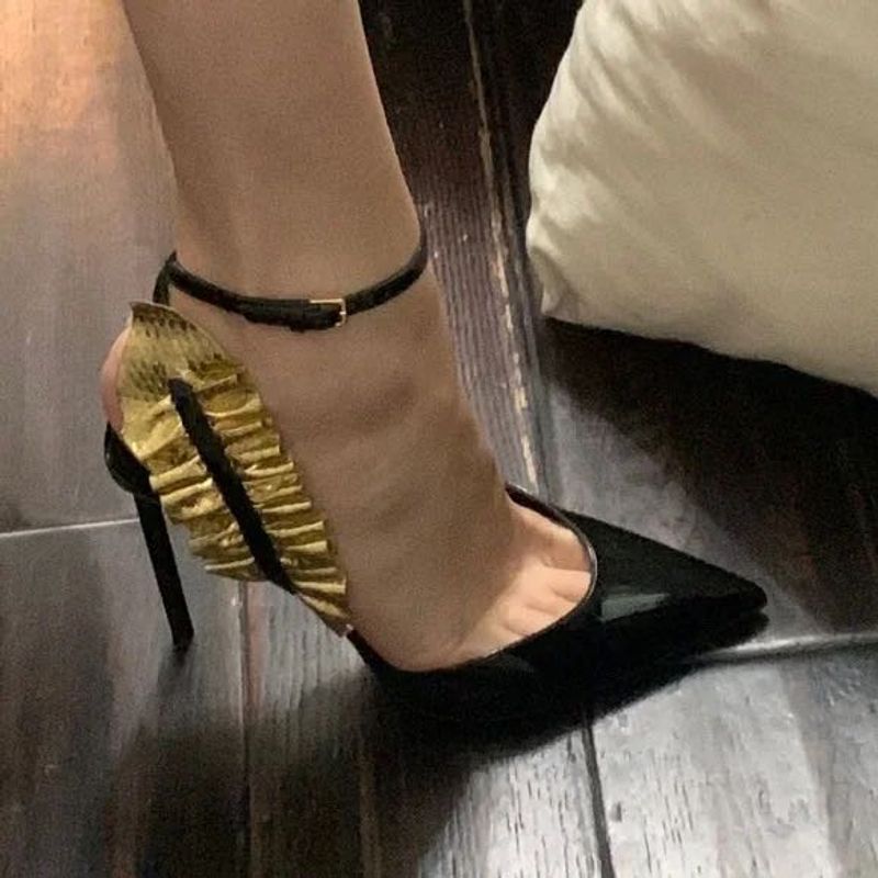 YSL peep Toes