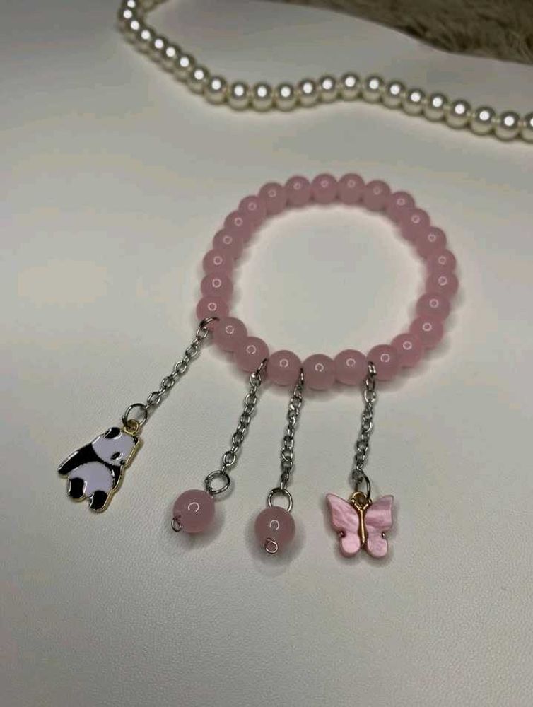 Pink Charm Bracelet( pack of one)