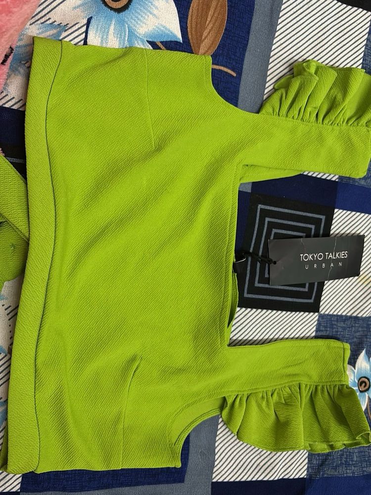 Tokyo Talkies Lime Green Top