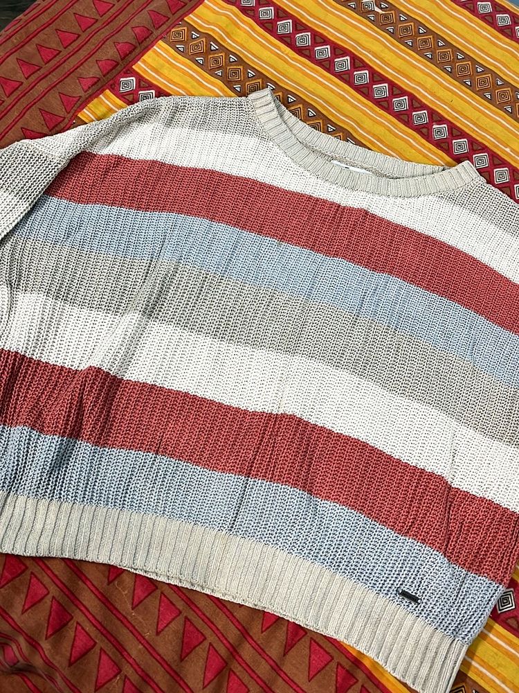 Striped Knit Sweater